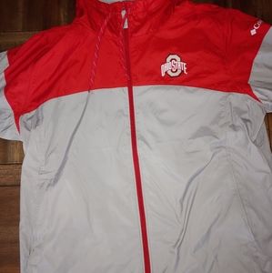 Columbia ohio state womens nylon and fleece jacket
